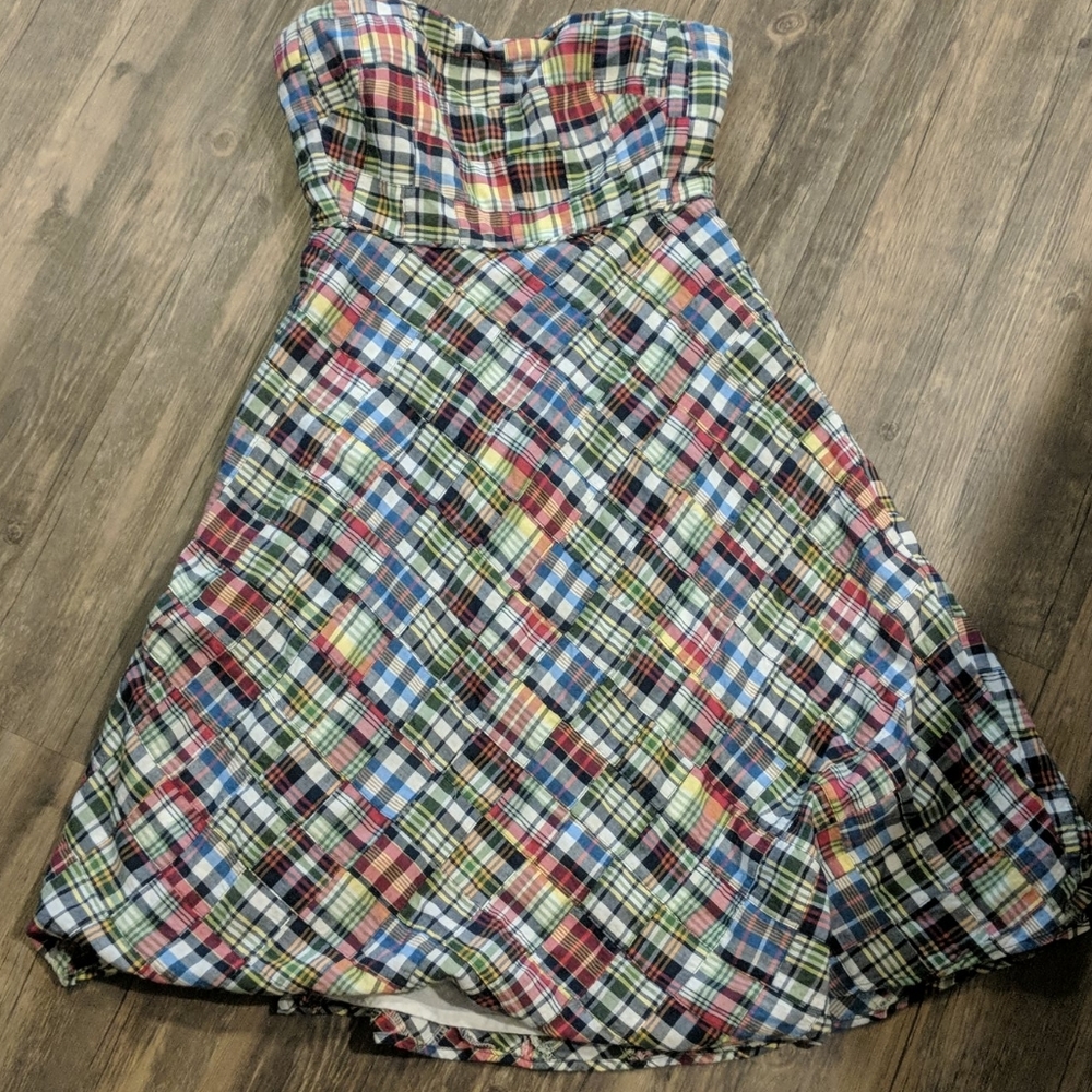 J crew checkered dress size 6